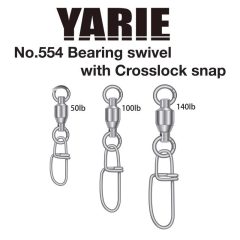   Yarie Jespa FORGÓKAPOCS YARIE 554 CROSSLOCK BEARING SWIVEL 50LB