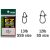 Yarie Jespa KAPOCS YARIE 555 MICRO EZ LINE SNAP 13LB SSS