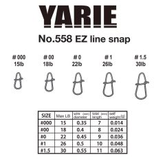 Yarie Jespa KAPOCS YARIE 558 EZ LINE SNAP 15LB 000