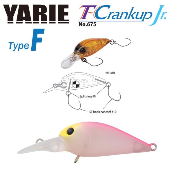 Yarie Jespa YARIE T-CRANKUP JR 675 TYPE F 2.8mm 1.8gr C4 Stubakihime