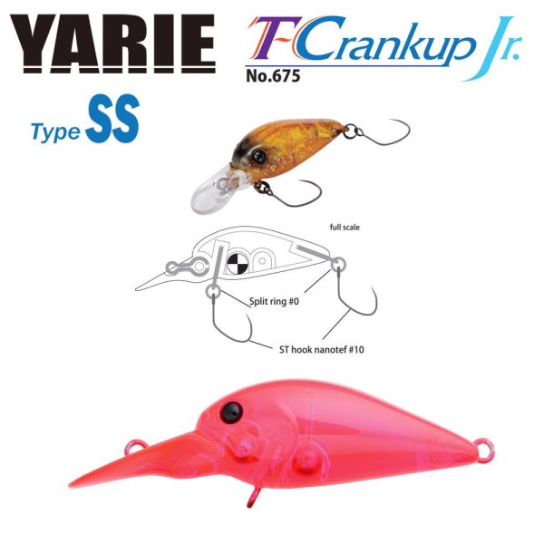 Yarie Jespa YARIE T-CRANKUP JR 675 TYPE SS 2.8mm 2.1gr C18 Clear Pink