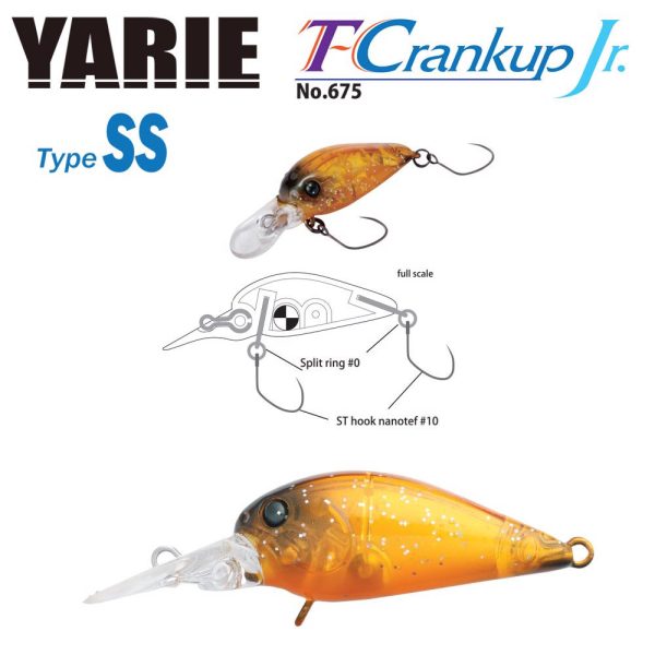 Yarie Jespa YARIE T-CRANKUP JR 675 TYPE SS 2.8mm 2.1gr C19 YM Brown