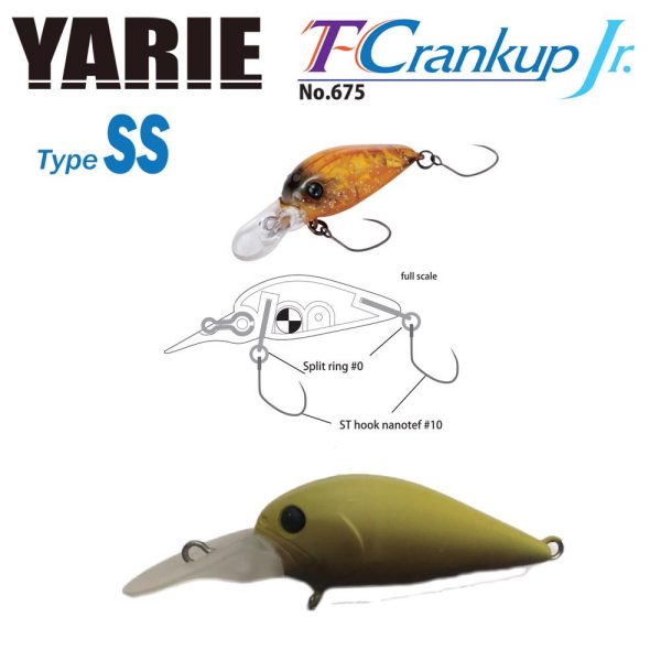 Yarie Jespa YARIE T-CRANKUP JR 675 TYPE SS 2.8mm 2.1gr C29 Edamame