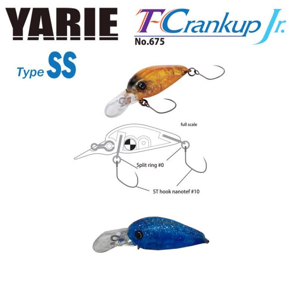 Yarie Jespa YARIE T-CRANKUP JR 675 TYPE SS 2.8mm 2.1gr C32 IT Blue
