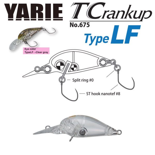 Yarie Jespa YARIE T-CRANKUP 675 TYPE LF 3.5mm 2.6gr C1 Clear