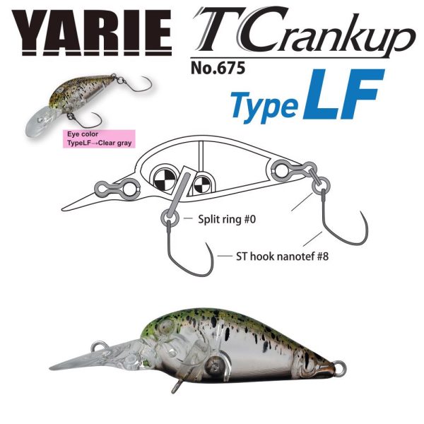 Yarie Jespa YARIE T-CRANKUP 675 TYPE LF 3.5mm 2.6gr C10 Kyoushyu Chart