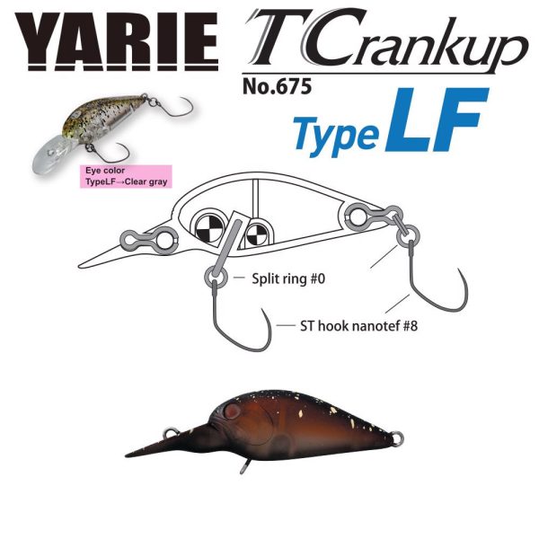 Yarie Jespa YARIE T-CRANKUP 675 TYPE LF 3.5mm 2.6gr C12 Teisastu