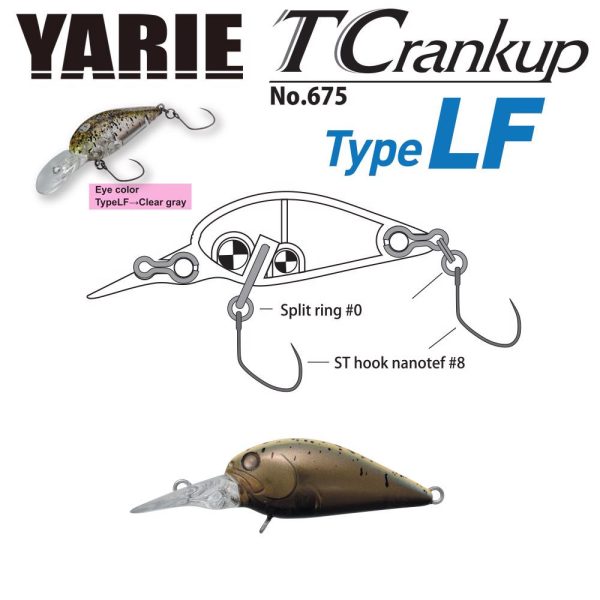 Yarie Jespa YARIE T-CRANKUP 675 TYPE LF 3.5mm 2.6gr C28 Ca Uny