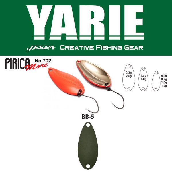 Yarie Jespa YARIE 702 PIRICA MORE 1.0gr BB5 Olive