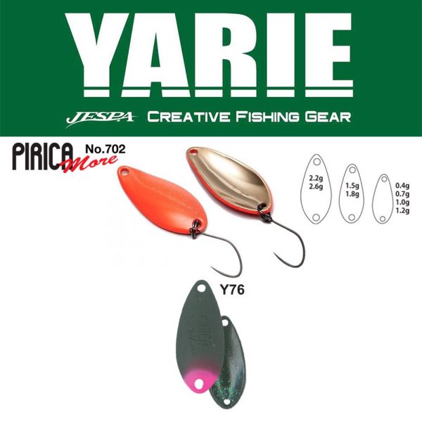 Yarie Jespa YARIE 702 PIRICA MORE 1.5gr Y76 Olive/Pink Tail