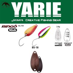  Yarie Jespa YARIE 704 RINGO MIDI HAMMERED 2.0gr BS-18 Gradation R Dark Brown