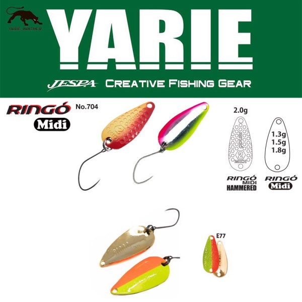 Yarie Jespa YARIE 704 RINGO MIDI HAMMERED 2.0gr E77 Half Mac