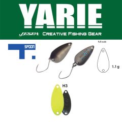 Yarie Jespa YARIE 706 T-SPOON 1.1gr H3 Chart Glitter