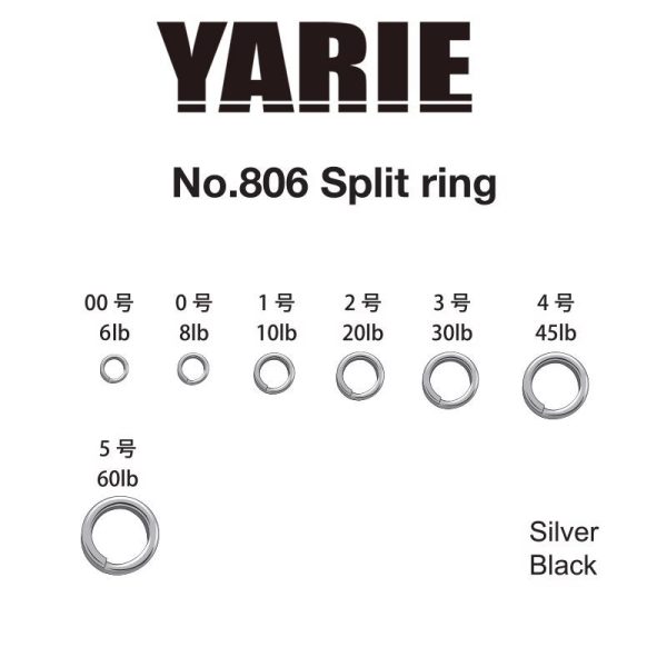 KULCSKARIKA YARIE 806 SPLIT RING SILVER 6lb 00