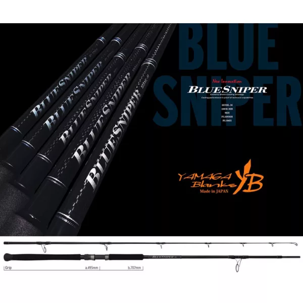 Yamaga Blanks  BLUE SNIPER 96H 2.92m Max 150gr