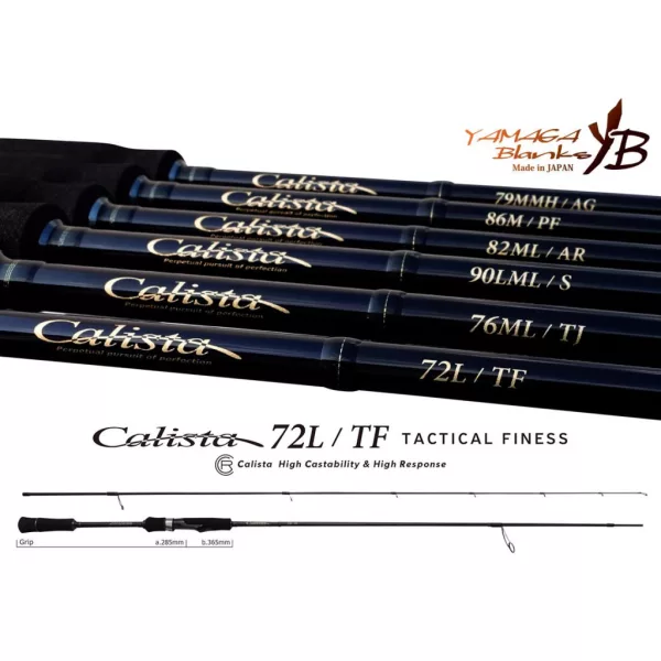 Yamaga Blanks  CALISTA 72L/TF TACTICAL FINESS 2.204m 20gr Fuji Titanium Torzite