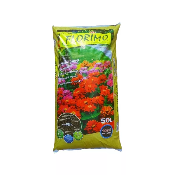 Florimo natúr tőzeg talajjavításra - 50 liter