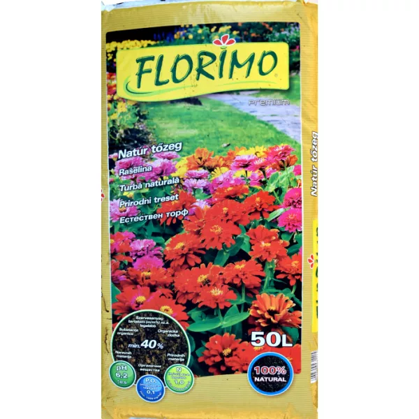 Florimo natúr tőzeg talajjavításra - 50 liter
