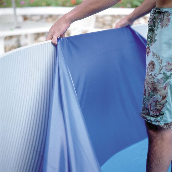 Gre medence pótfólia 0,4 mm kék kör D:300 cm akasztóprofilos 120 cm magas