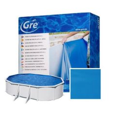   Gre medence pótfólia 0,4 mm kék ovális 800 x 470 cm akasztóprofilos 120 cm magas