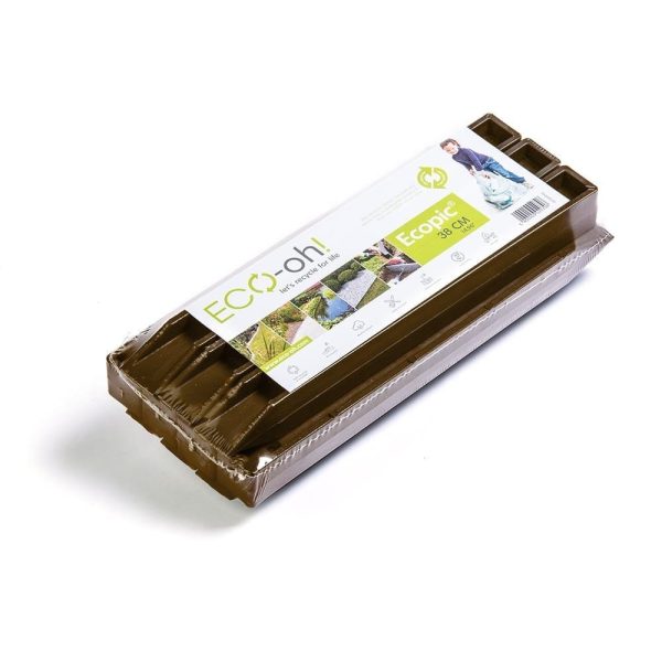 ECOPIC műanyag cölöp BARNA 38 cm