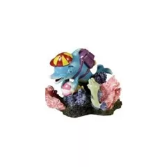 Akvarisztikai dekoráció delfin levegőporlasztós