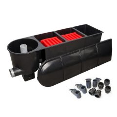   3 kamrás vortex gravitációs szűrő 25000 literes tavakhoz tetővel