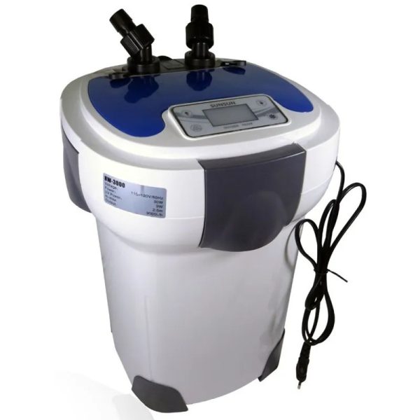 SunSun HW-3000 külső akvárium szűrő LCD + UV-C lámpa 1200–3000 l/h