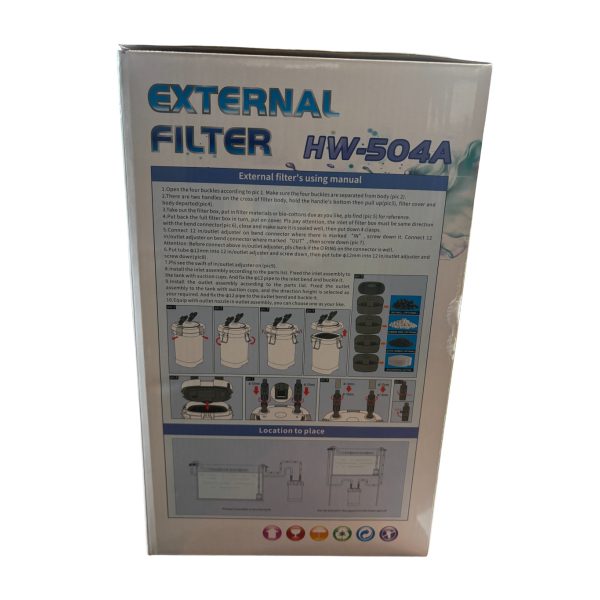 SunSun HW-504A külső akváriumszűrő 800 l/h