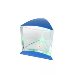 Mini akvárium színváltó LED világítással - kék