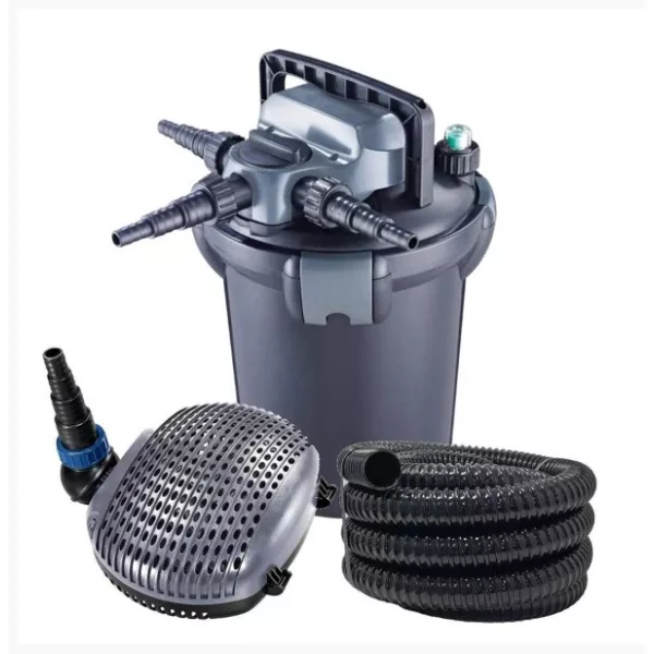 Jebao CBF-12000 18W UVC/XTP-6000 szivattyú szűrő szett 10m tömlővel