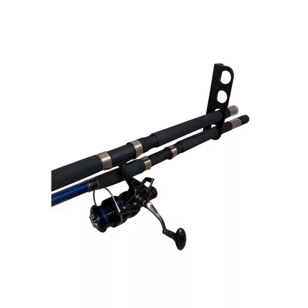 Fali horgászbot tartó szett – 2 részes, 4 bothoz