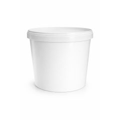 10 literes vödör tetővel - fehér