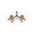 Colortap kerti csap ECO dupla, Y 1/2" - 3/4"x 3/4" - terracotta