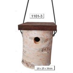   Madáretető, nyírfa odú, felakasztható (Kvalit) (MH1101-3)