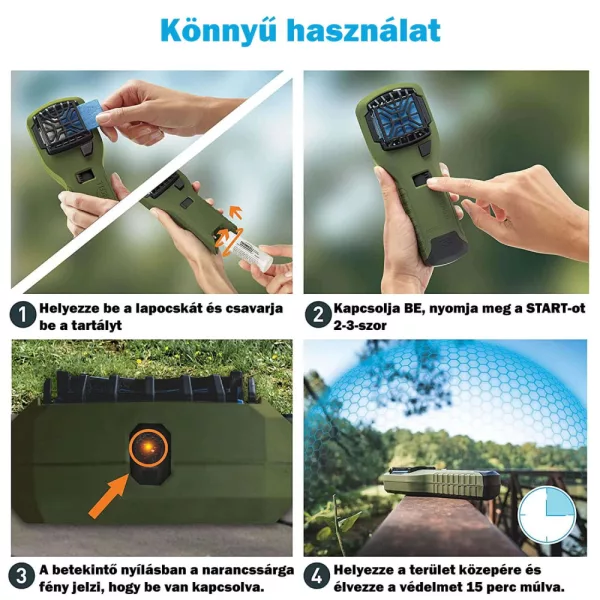 ThermaCELL Szúnyogriasztó készülék Olivzöld MR-300G