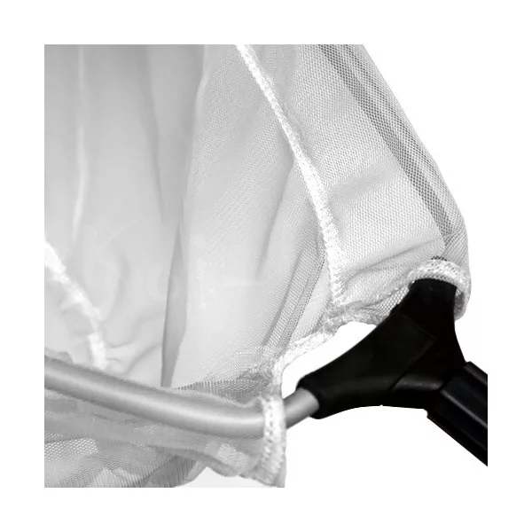 Merítőháló, sűrű szövésű 45 x 45 cm 115 cm-es  nyéllel