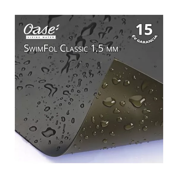 Oase Swimfol Classic 1,5 mm tófólia úszótóhoz 2 x 15 m (30m2) ár/m2 méretre hegesztve