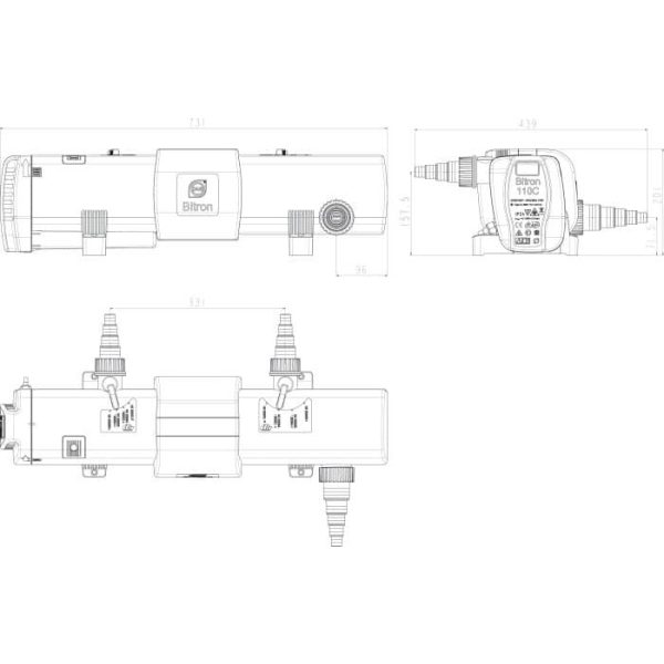 Oase Bitron C 110W UVC-előszűrő lámpa