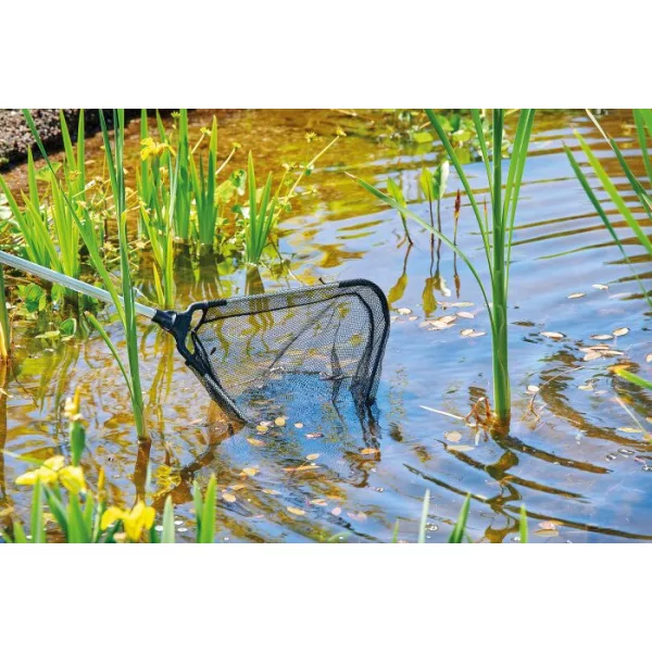 Oase nagy összecsukható háromszög alakú háló 150cm  teleszkópos nyéllel