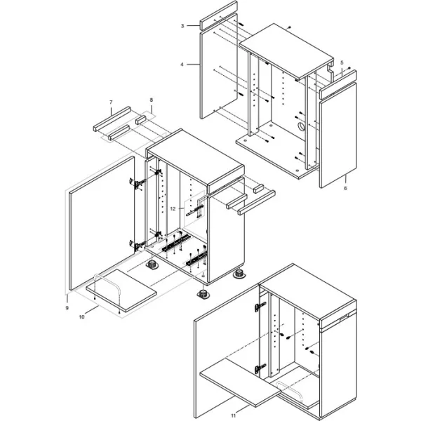 Oase ScaperLine 60 akvárium szett bútorral - Fekete