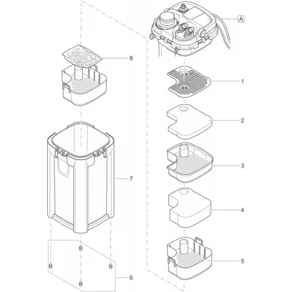 Oase BioMaster2 250 Thermo Külső akvárium szűrő beépített fűtővel 150 W