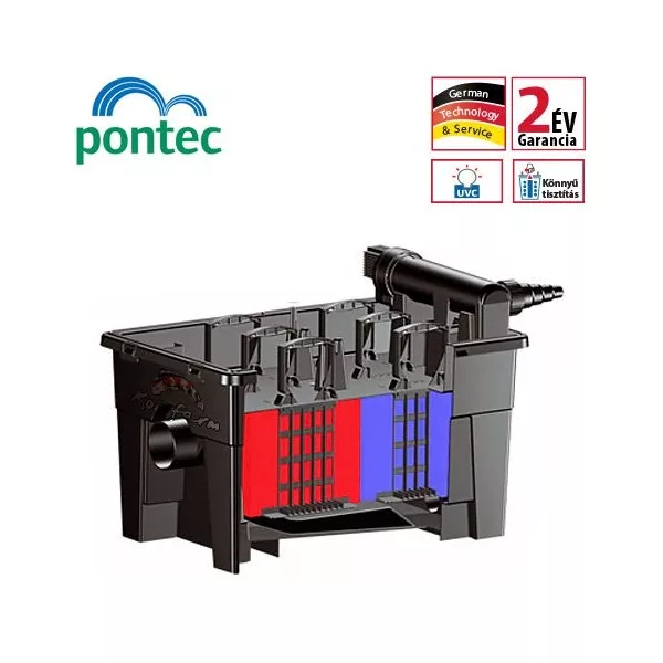 Pontec MultiClear 15000 szűrőkészlet + Szűrőindító baktérium