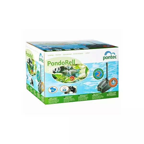 Pontec PondoRell 3000 UVC víz alatti szűrő és szökőkút szivattyú 7W UVC lámpával