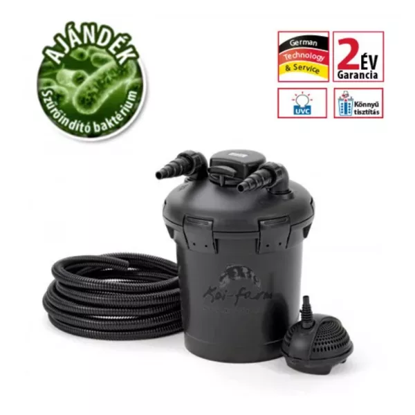 Pontec PondoPress 10000 Set UVC nyomásszűrő + indító baktérium