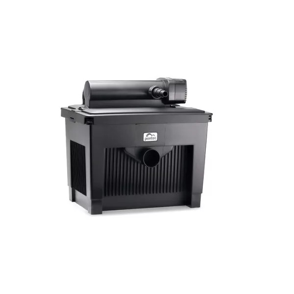 Pontec MultiClear 20000 tószűrő szett - 18 W UVC lámpa - pondomax eco 5000 szűrőtápláló szivattyúval + szűrőindító baktériummal