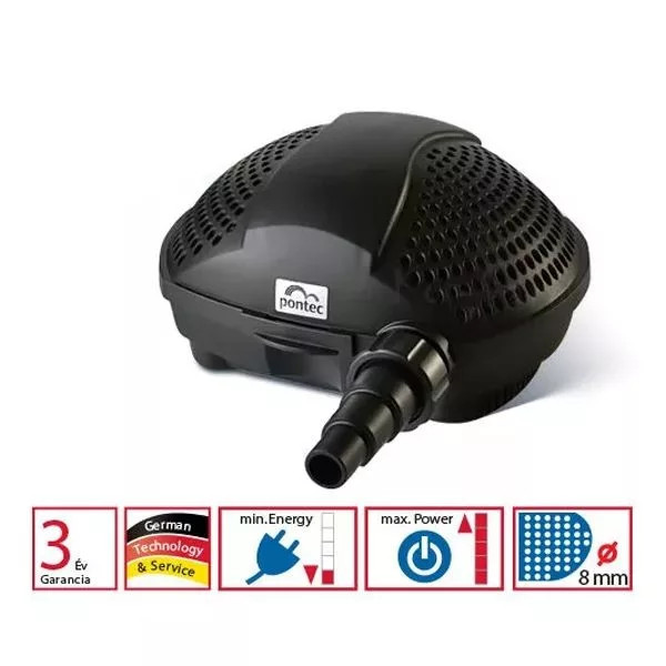 Pontec MultiClear 20000 tószűrő szett - 18 W UVC lámpa - pondomax eco 5000 szűrőtápláló szivattyúval + szűrőindító baktériummal