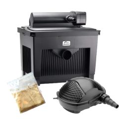   Pontec MultiClear 25000 tószűrő szett - 24 W UVC lámpa - pondomax eco 8000 szűrőtápláló szivattyúval + szűrőindító baktériummal