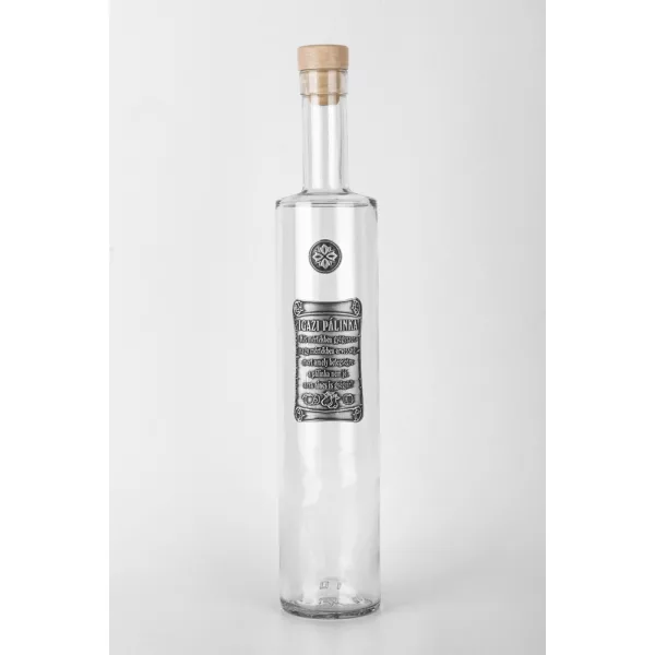 Üveg, csatos 0,2l - ón cimkés