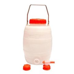 Műanyag demizson csappal 50l